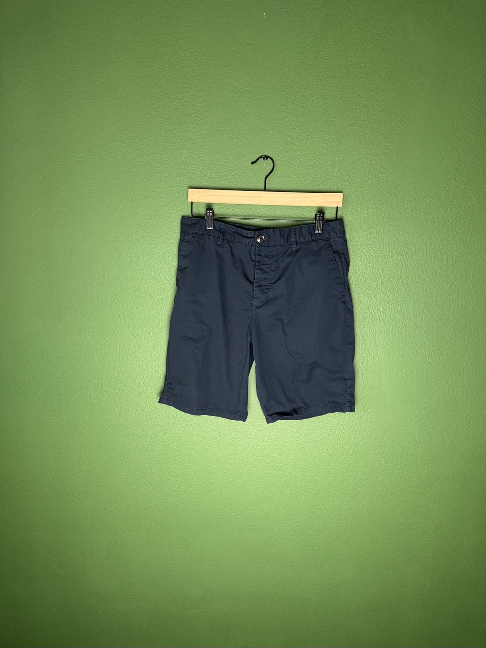 Primark Navy Straight Chino Shorts Size 32